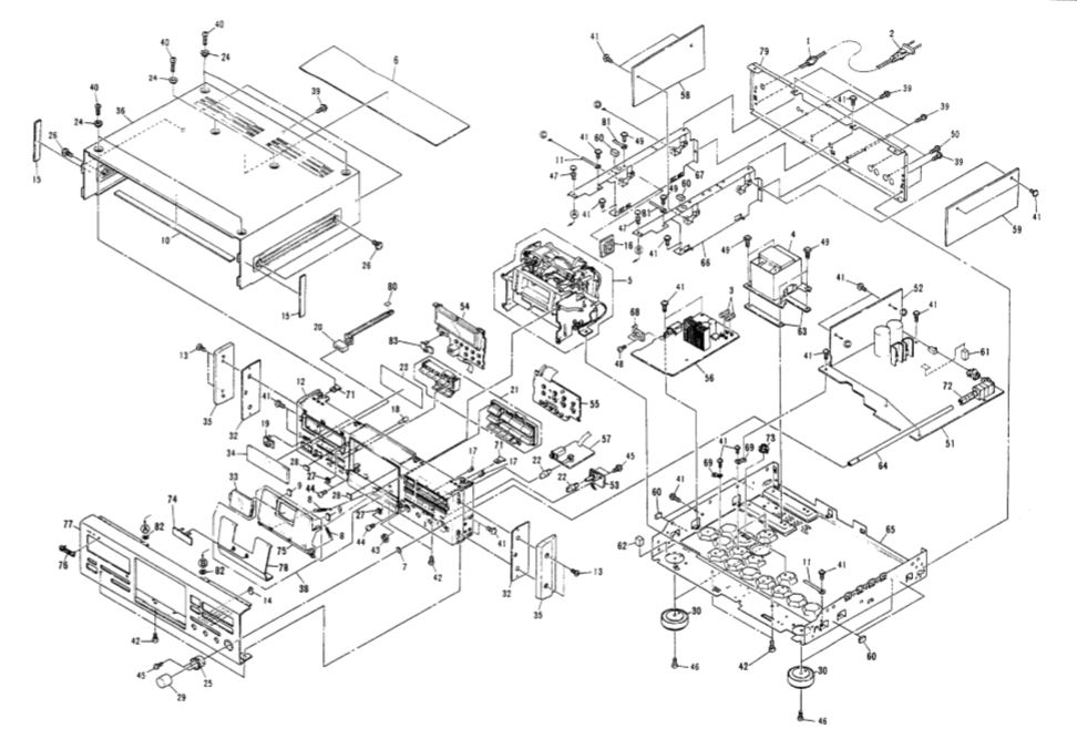 1355 Pioneer パイオニア ステレオ S-75X 回路図 1355 Pioneer パイオニア ステレオ S-75X 回路図